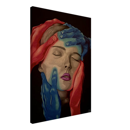 A high-resolution canvas print titled “God,” featuring bold, intricate design elements symbolizing faith, divine strength, and spiritual power.